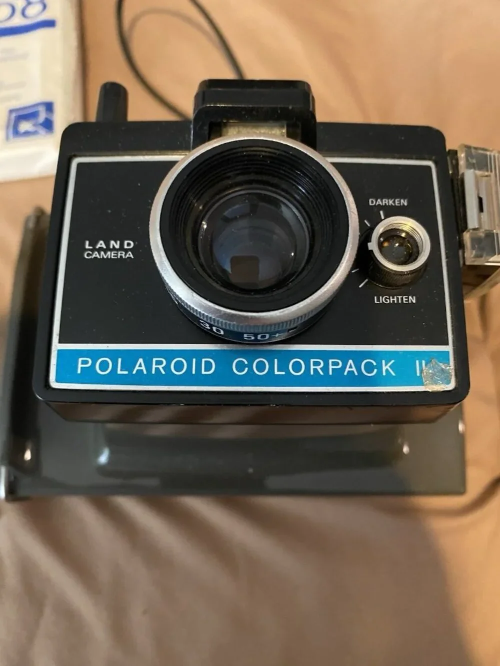 Vintage Polaroid Colorpack II Land Camera Instant Film W/Accessories Untested